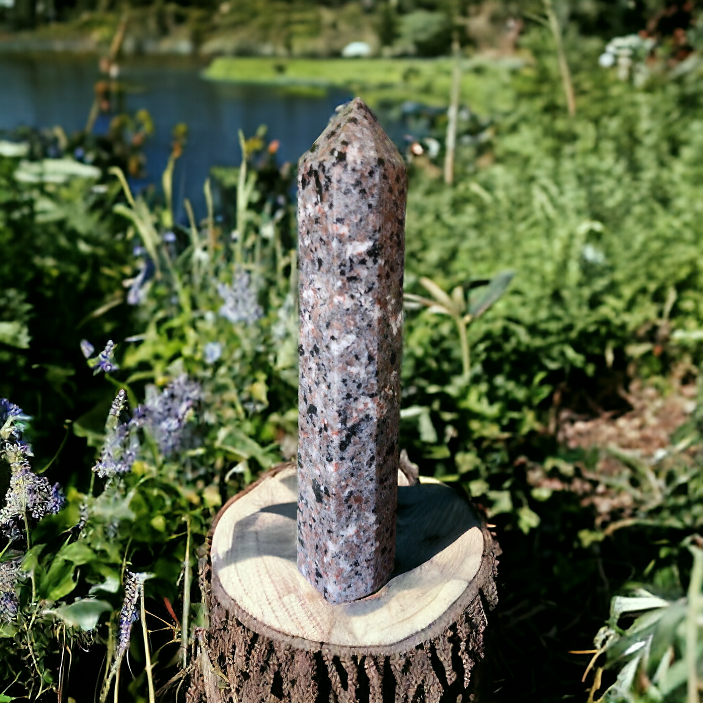 Syenite Tower rich with Fluorescent Sodalite